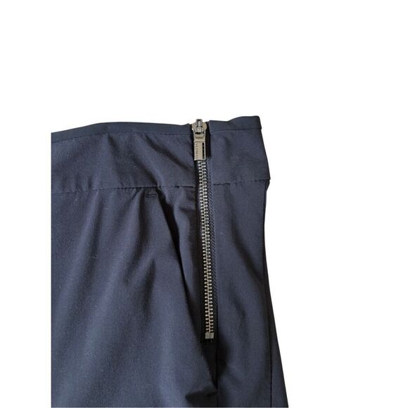 Athleta Gramercy Wide Leg Button Track Trouser Pants Black size 8 - Picture 10 of 12